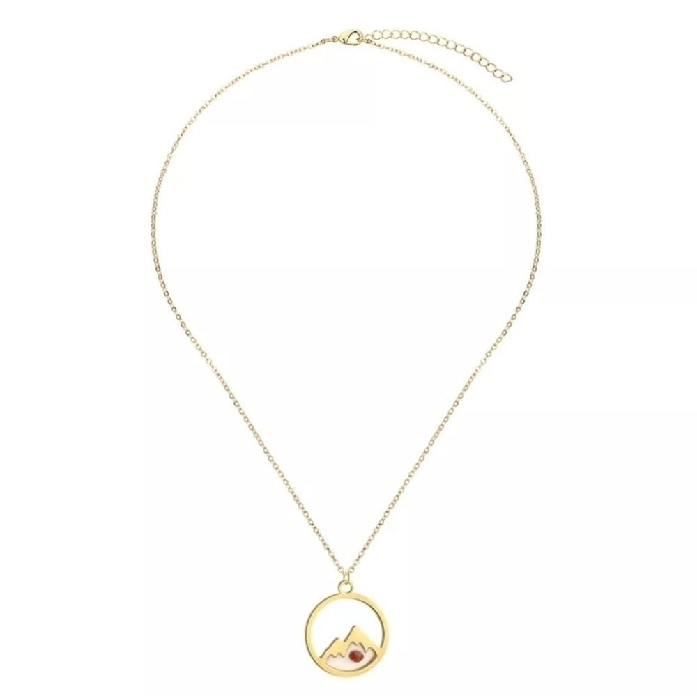 Mustard Seed Faith Womens Necklace Mountain Gold Plated Dainty Christian Gifts